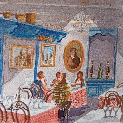 Painting nous 4 à Lyon by De León Lévi Marcelo | Painting Figurative Watercolor Urban