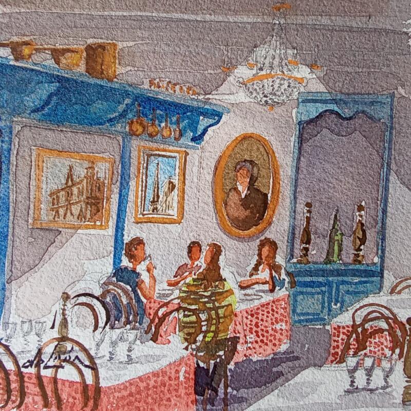 Painting nous 4 à Lyon  by De León Lévi Marcelo | Painting Figurative Urban Watercolor