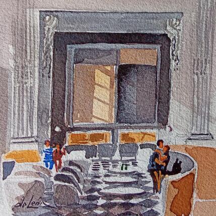 Painting lumiere de midi by De León Lévi Marcelo | Painting Figurative Watercolor Urban