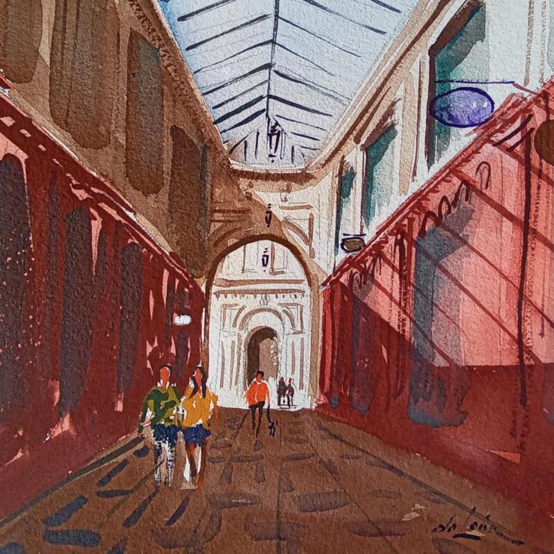 Pintura passage por De León Lévi Marcelo | Pintura Figurativo Urbano Acuarela