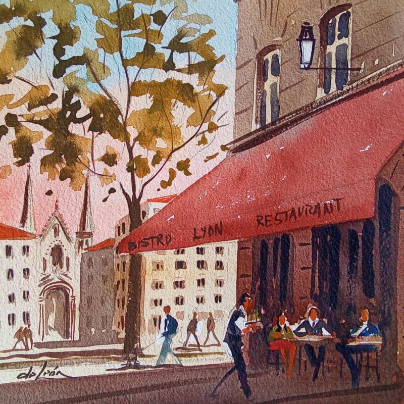 Peinture expresso  svp par De León Lévi Marcelo | Tableau Figuratif Urbain Aquarelle
