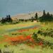 Pintura Coquelicots en Provence por Sannier Daniel | Pintura Impressionism Paisajes Aceite