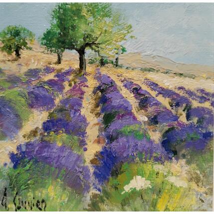 Painting les lavandes by Sannier Daniel | Painting Impressionism Oil Landscapes, Pop icons