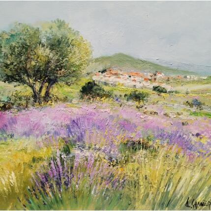 Painting la provence by Sannier Daniel | Painting Impressionism Oil Landscapes