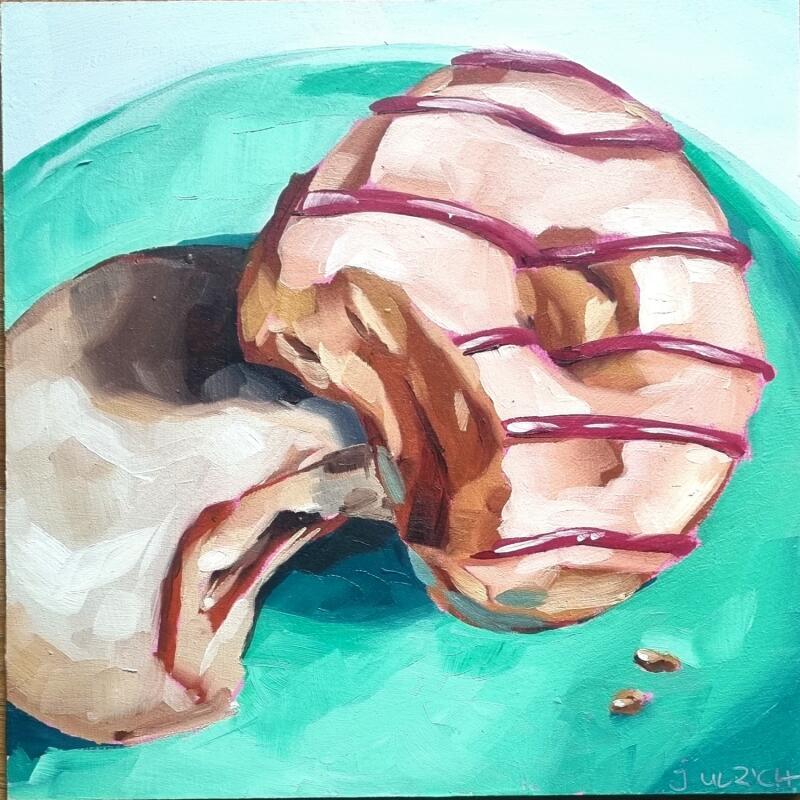 Pintura bite me por Ulrich Julia | Pintura Figurativo Aceite