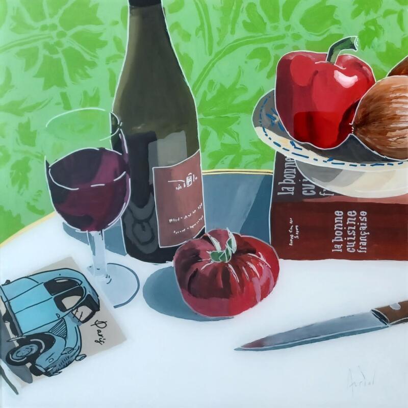 Painting Une tournée nostalgique by Auriol Philippe | Painting Figurative Still-life Plexiglass Acrylic Posca