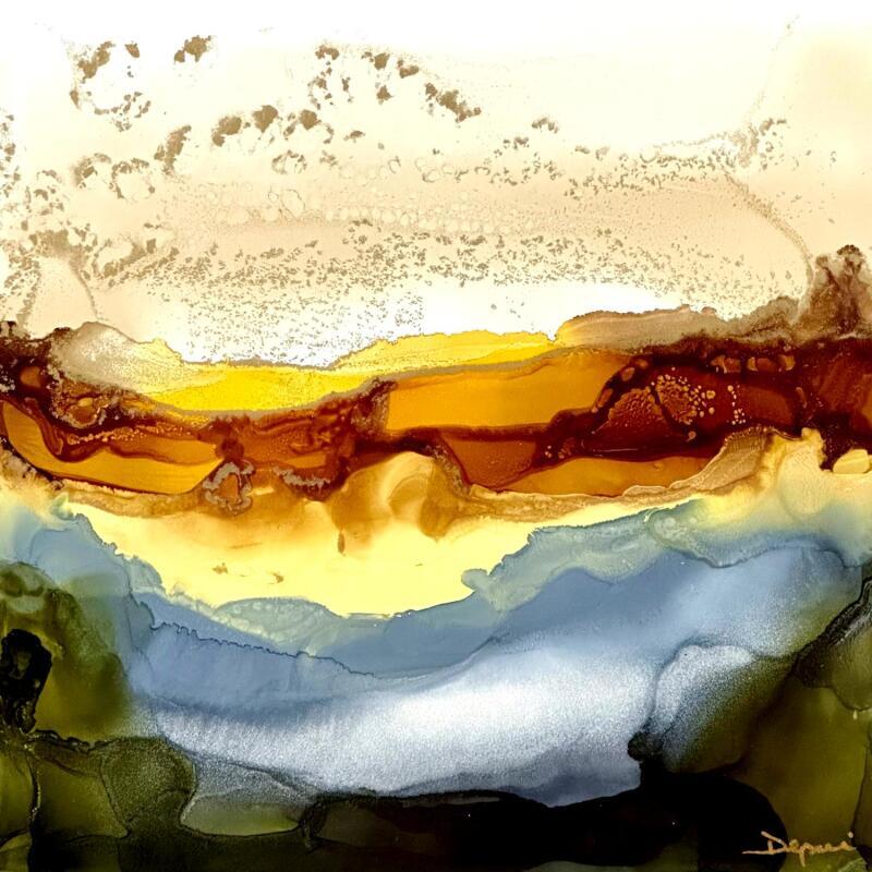 Gemälde Dune 2114 von Depaire Silvia | Gemälde Abstrakt Landschaften Minimalistisch Acryl