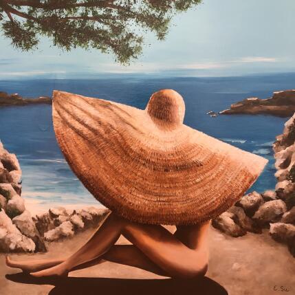 Peinture La calanque par Sie Evelyne | Tableau Figuratif Acrylique