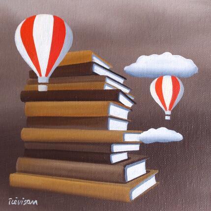 Painting One book a month by Trevisan Carlo | Painting Surrealism Oil Minimalist, Pop icons