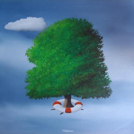 Painting Salvage tree by Trevisan Carlo | Painting Surrealism Oil Nature