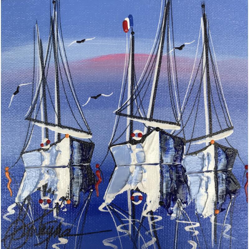 Painting Horizon dans tes bras by Fonteyne David | Painting Figurative Marine Acrylic