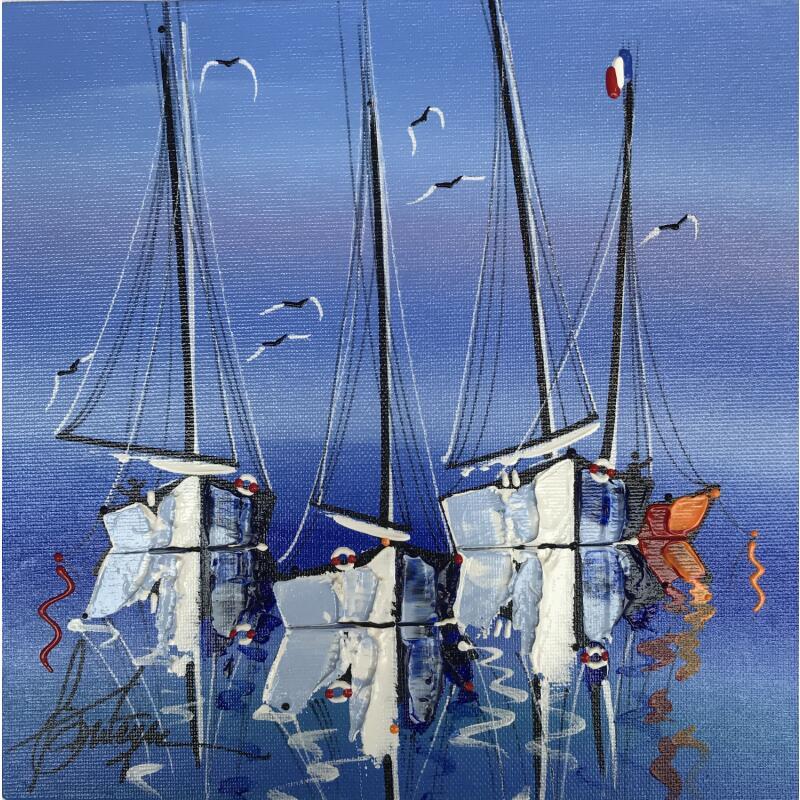 Painting Les cieux dans tes bras  by Fonteyne David | Painting Figurative Marine Acrylic