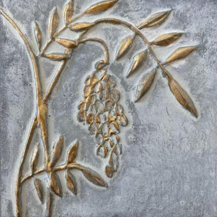 Peinture Glycine par Trébucq Marion  | Tableau Figuratif Acrylique Nature