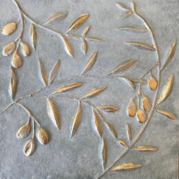 Gemälde Branches d'olivier von Trébucq Marion  | Gemälde Figurativ Acryl Natur, Pop-Ikonen