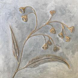 Gemälde Branche d'eucalyptus von Trébucq Marion  | Gemälde Figurativ Acryl Natur