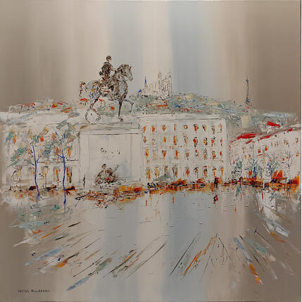 Pintura Rien que nous deux  por Rousseau Patrick | Pintura Figurativo Aceite Urbano