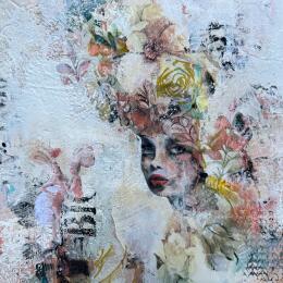 Peinture Think BIG par Bergeron Marie-Josée | Tableau Surréalisme Acrylique, Collage, Papier, Pastel, Posca