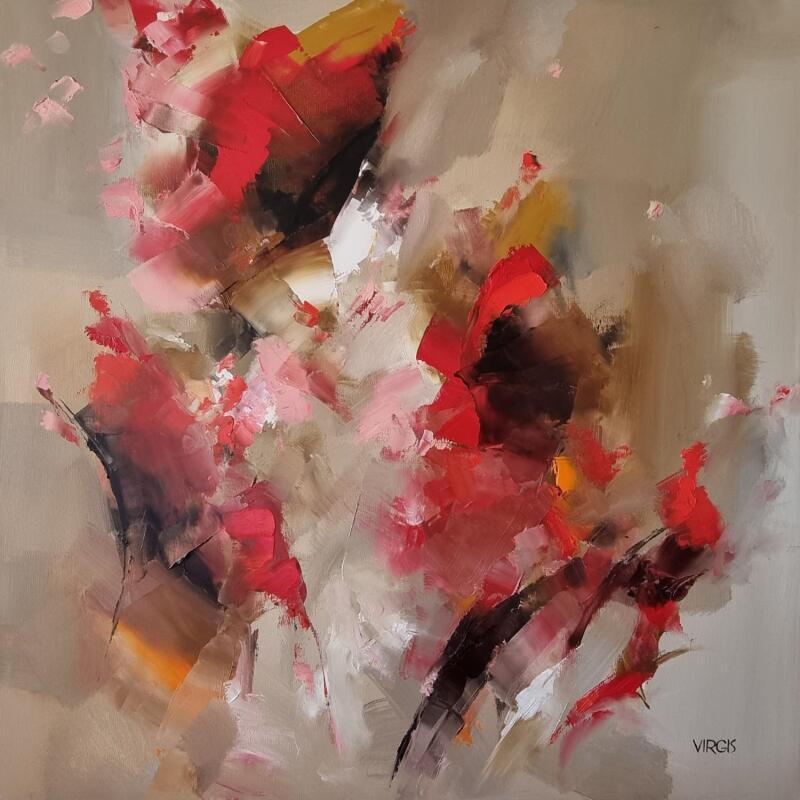 Pintura Evening is approaching por Virgis | Pintura Abstracto Minimalista Aceite