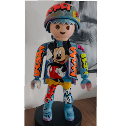 Sculpture MICKEY THE BEST  par Anto | Sculpture Pop-art Graffiti, Posca Icones Pop