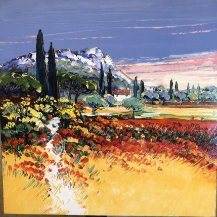 Painting Balade autour de Ste. Victoire by Corbière Liisa | Painting Figurative Oil Landscapes