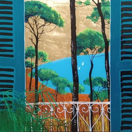 Peinture Le matin, le mistral devenait chaud par Auriol Philippe | Tableau Figuratif Acrylique, Feuille d'or, Plexiglas, Posca Natures mortes