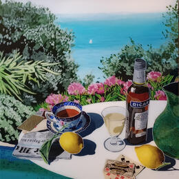 Pintura Paul ne se retirait jamais du jeu por Auriol Philippe | Pintura Figurativo Acrílico, Plexiglás, Posca Naturalezas muertas