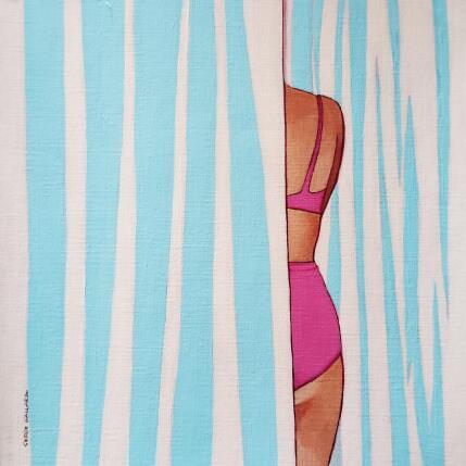 Peinture Pénélope est à Deauville par Gallardo Serge | Tableau Figuratif Acrylique Scènes de vie