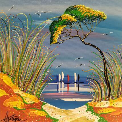 Painting Tes rêves devant toi  by Fonteyne David | Painting Figurative Acrylic