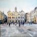 Painting lyon place des terreaux by Poumelin Richard | Painting Figurative Landscapes Oil Acrylic