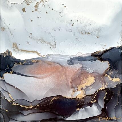 Painting Poésie Minérale 2262 by Depaire Silvia | Painting Abstract Acrylic Minimalist