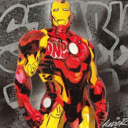 Painting iron man by Lemoine Mael | Painting Pop-art Acrylic, Graffiti Pop icons