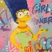 Painting marge by Lemoine Mael | Painting Pop-art Pop icons Graffiti Acrylic