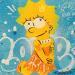 Painting lisa by Lemoine Mael | Painting Pop-art Pop icons Graffiti Acrylic