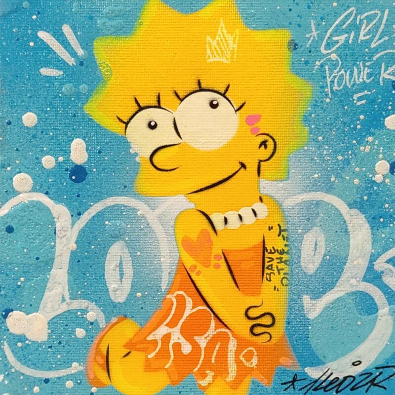 Painting lisa by Lemoine Mael | Painting Pop-art Pop icons Graffiti Acrylic
