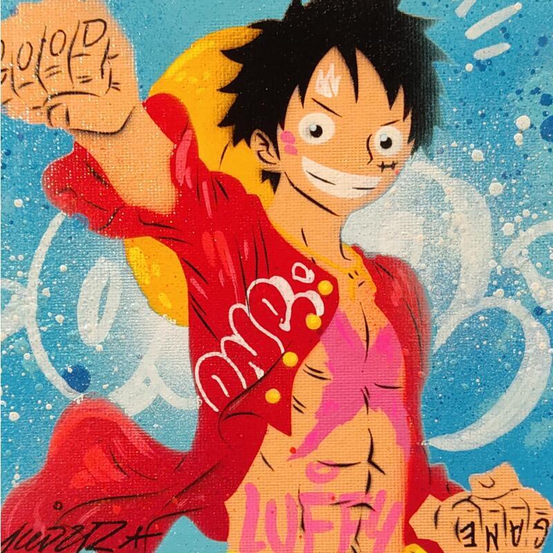 Painting luffy 2 by Lemoine Mael | Painting Pop-art Pop icons Graffiti Acrylic