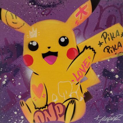 Peinture pikachu par Lemoine Mael | Tableau Pop-art Acrylique, Graffiti Icones Pop
