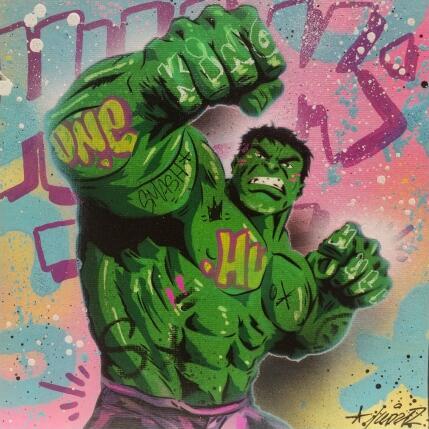 Peinture furious hulk par Lemoine Mael | Tableau Pop-art Acrylique, Graffiti Icones Pop