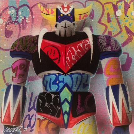 Gemälde goldorak von Lemoine Mael | Gemälde Pop-Art Acryl, Graffiti Pop-Ikonen