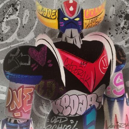 Peinture goldo lyon par Lemoine Mael | Tableau Pop-art Acrylique, Graffiti Icones Pop