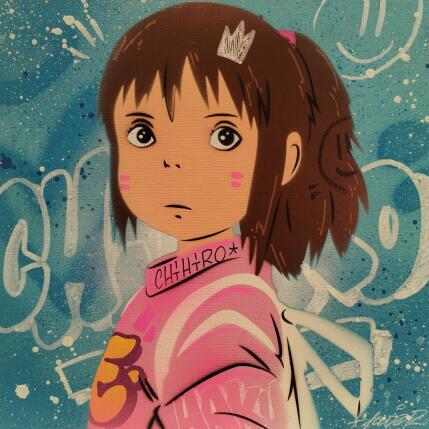 Painting chihiro by Lemoine Mael | Painting Pop-art Acrylic, Graffiti Pop icons