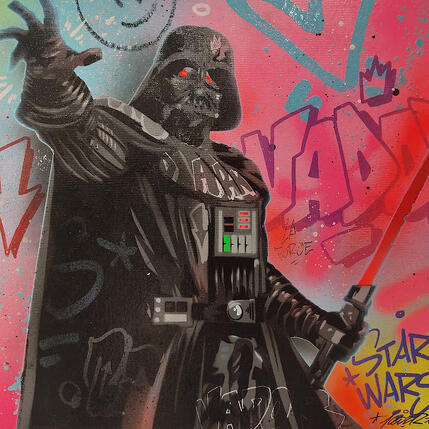 Peinture darth vader par Lemoine Mael | Tableau Pop-art Acrylique, Graffiti Icones Pop