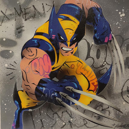 Painting furious logan by Lemoine Mael | Painting Pop-art Acrylic, Graffiti Pop icons