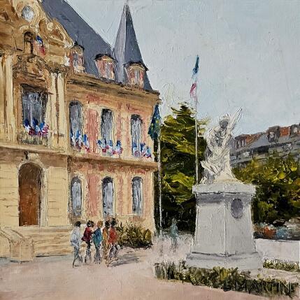 Peinture Rueil, ancienne mairie par Martin Laurent | Tableau Figuratif Huile Urbain