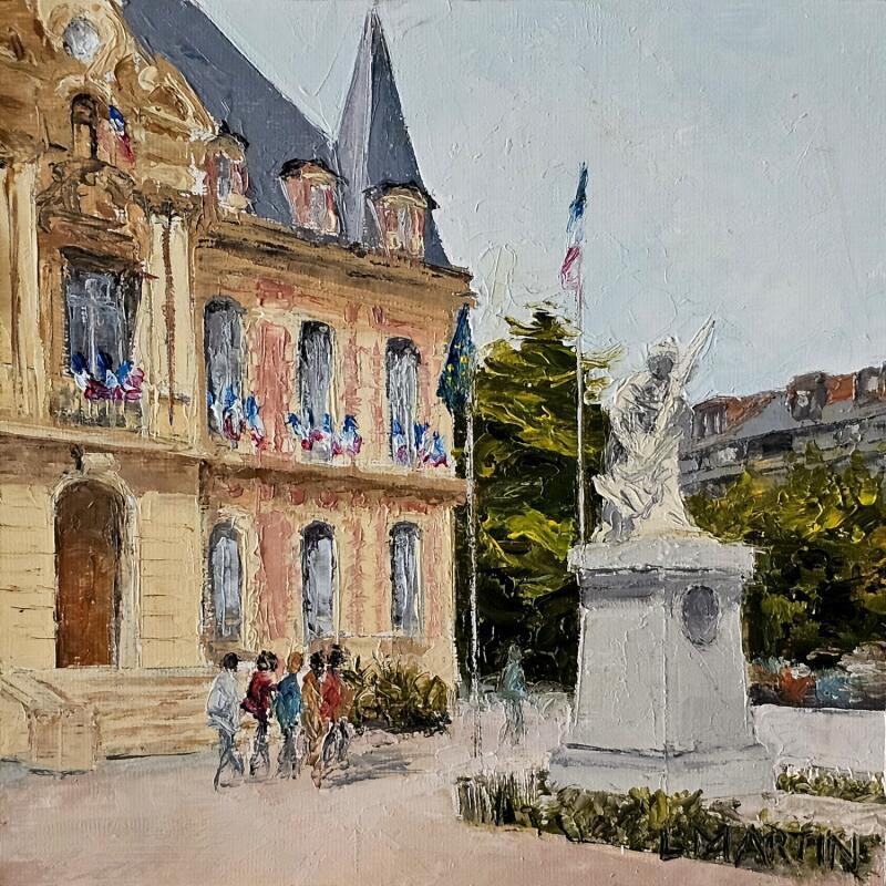 Painting Rueil, ancienne mairie by Martin Laurent | Painting Figurative Urban Oil