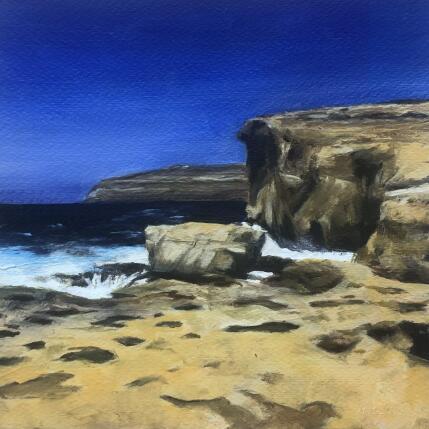 Peinture San Lawrenz par Sellier Octavia | Tableau Figuratif Huile Marine, Paysages