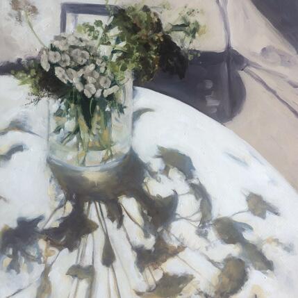 Peinture L'été en terrasse par Sellier Octavia | Tableau Figuratif Huile Natures mortes