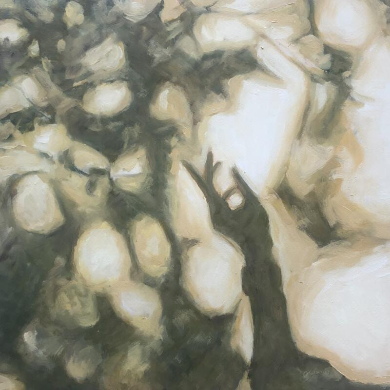 Painting Projections d'été by Sellier Octavia | Painting Figurative Nature Life style Oil