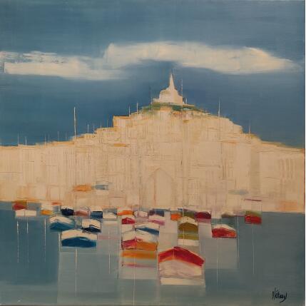 Painting Marseille by Héraud Alain | Painting Figurative Acrylic, Oil Landscapes, Marine