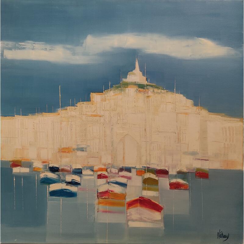 Peinture Marseille par Héraud Alain | Tableau Figuratif Paysages Marine Huile Acrylique