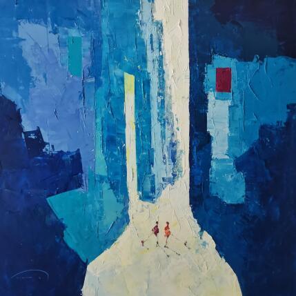 Painting Blau de mar by Tomàs | Painting Impressionism Oil Life style, Society